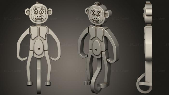 Игрушки (Monkeyz1, TOYS_1122) 3D модель для ЧПУ станка